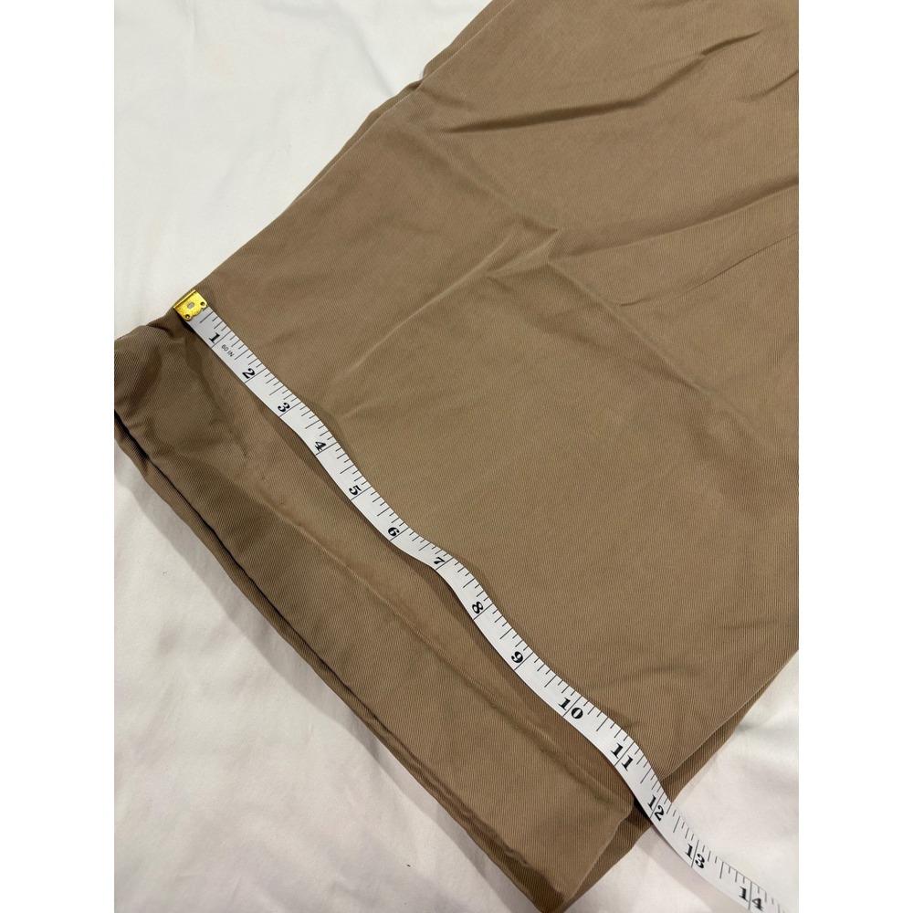 Reformation High-Waist Wide-Leg Trousers in Taupe - Picture 9 of 11